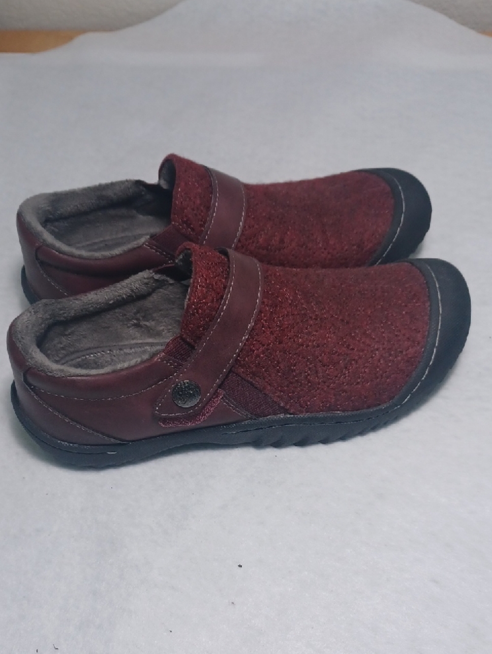 Jambu Burgundy Memory Foam Slip-On Shoe